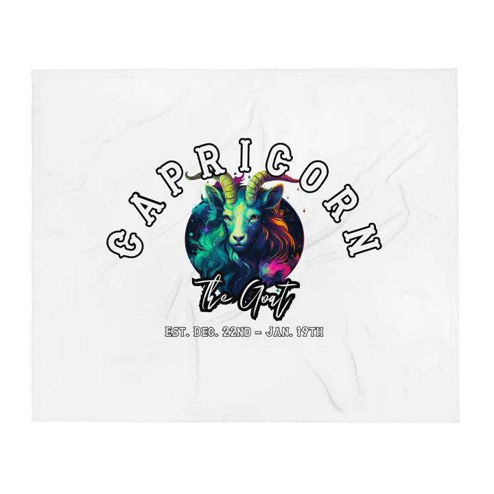 Capricorn - Zodiac Throw Blanket product image (1)