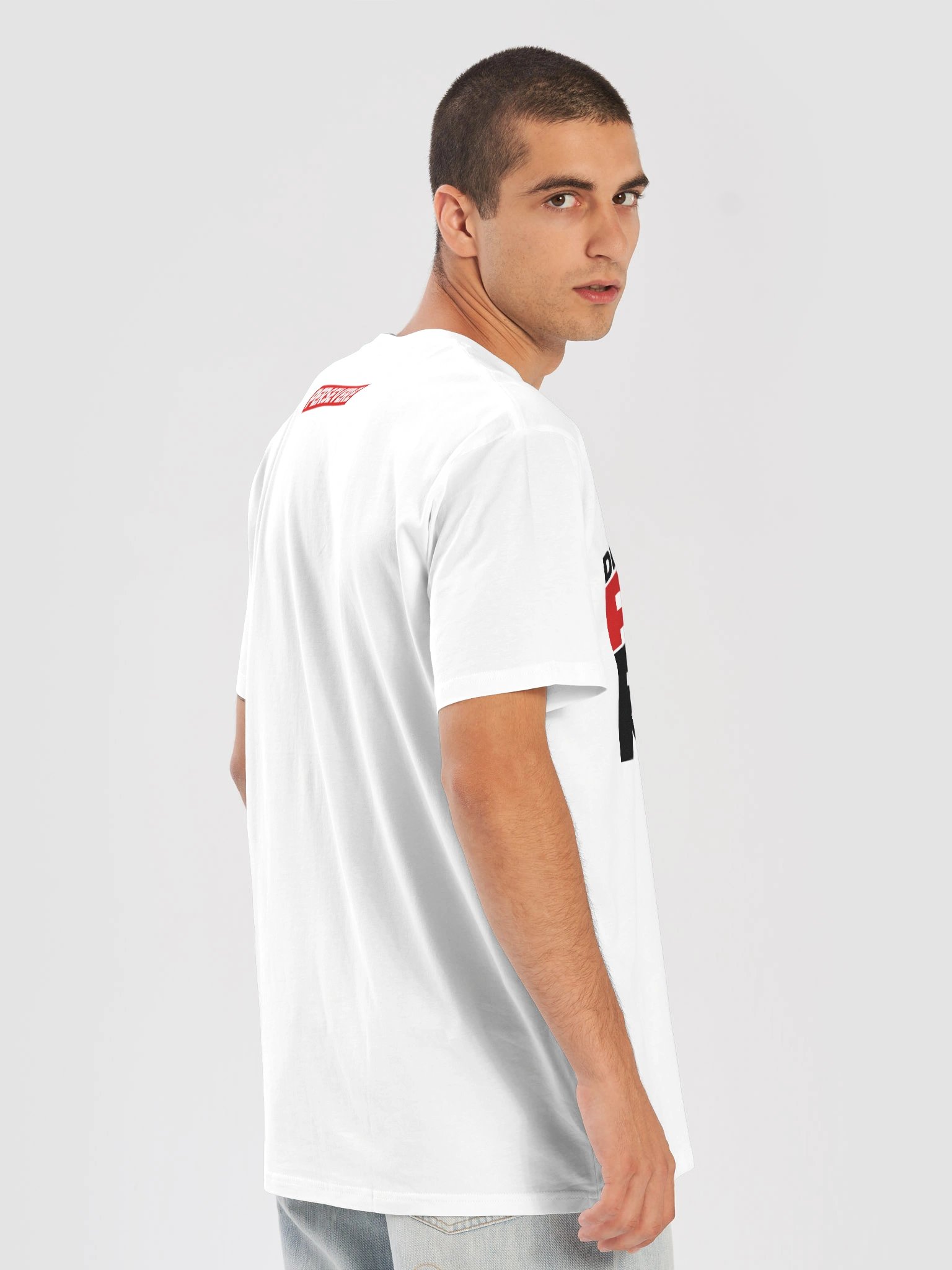 PA Determination "Power" Unisex White Tee product image (8)