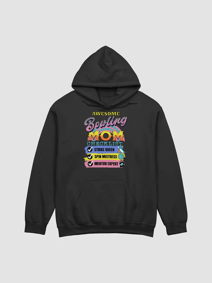 Awesome Bowling Mom Checklist Hoodie product image (1)