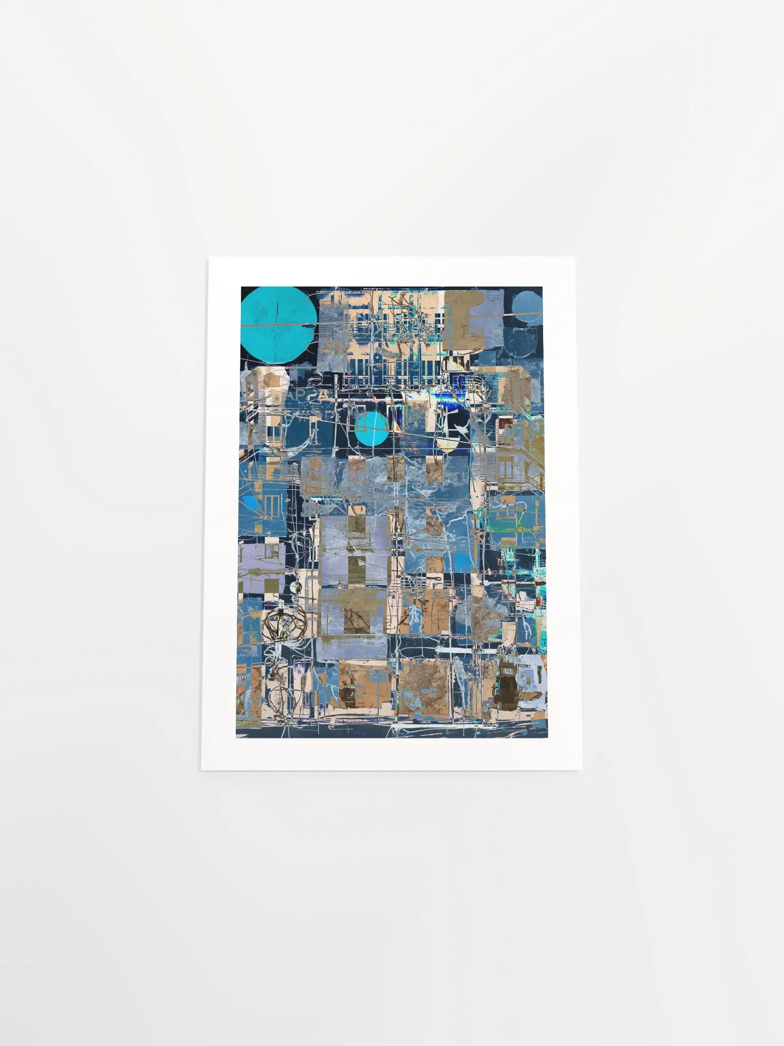 'Harmony in Hues' by Edward Martin : Abstract Geometric Poster product image (5)