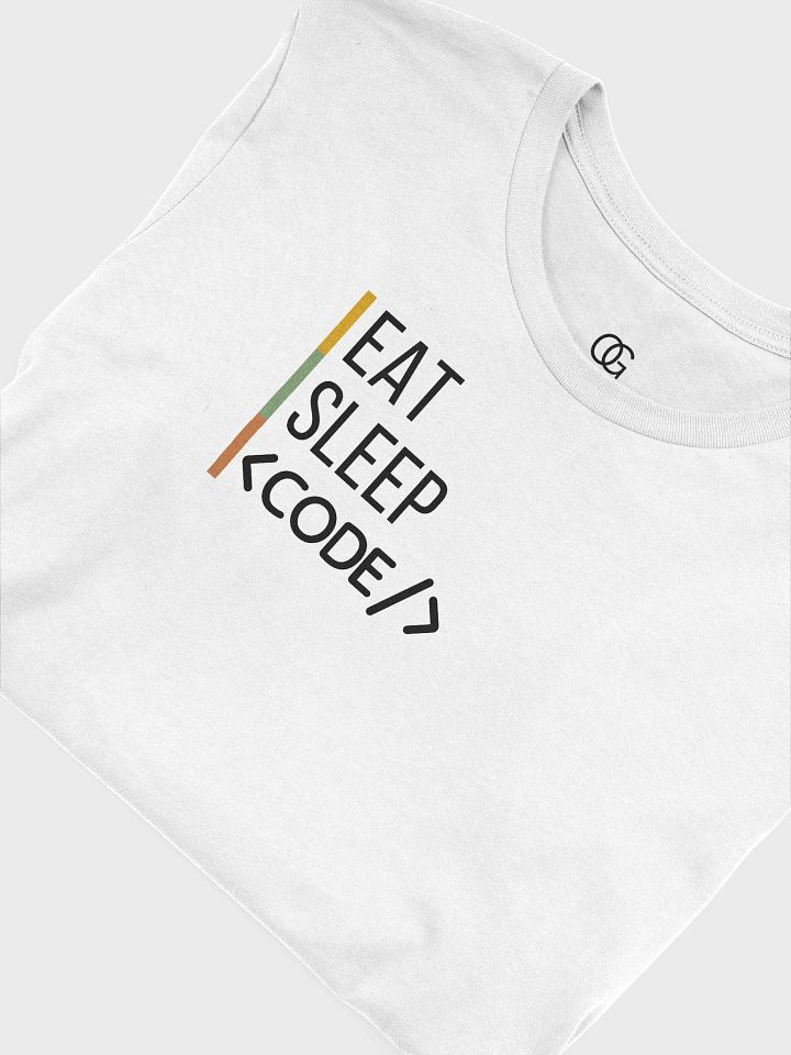 Eat Sleep Code White Tee product image (1)
