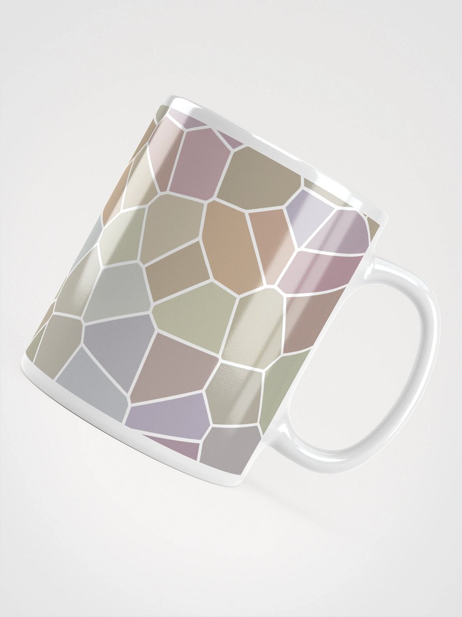 Mug Blanc Mozaïque Alba - Design Géométrique Rétro Chic - Cadeau Déco product image (4)
