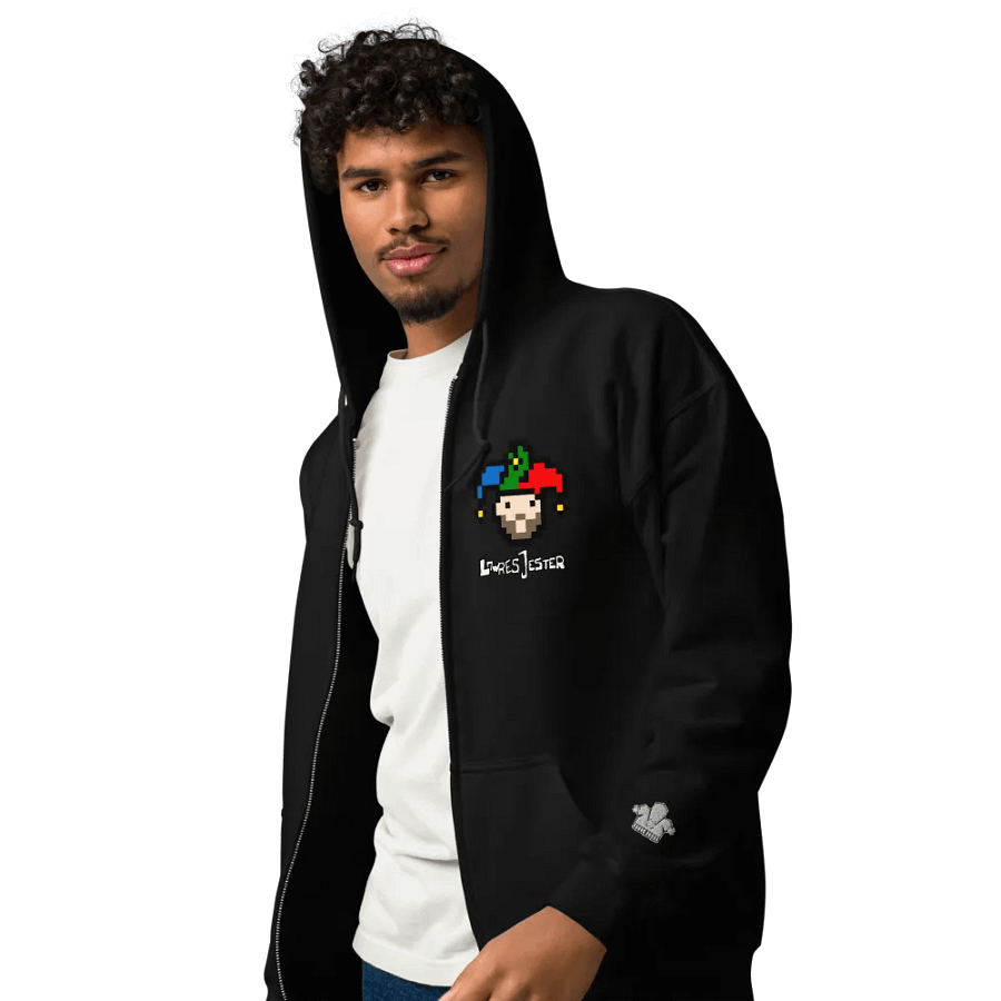 Pixelated Jester Zip Hoodie product image (57)