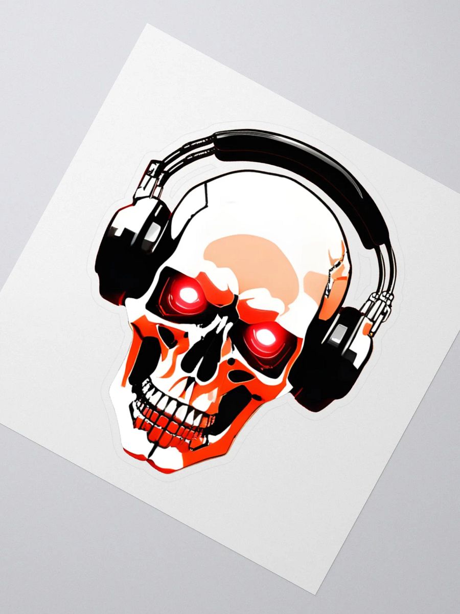 Channel Emote Sticker: Skull DJ product image (3)
