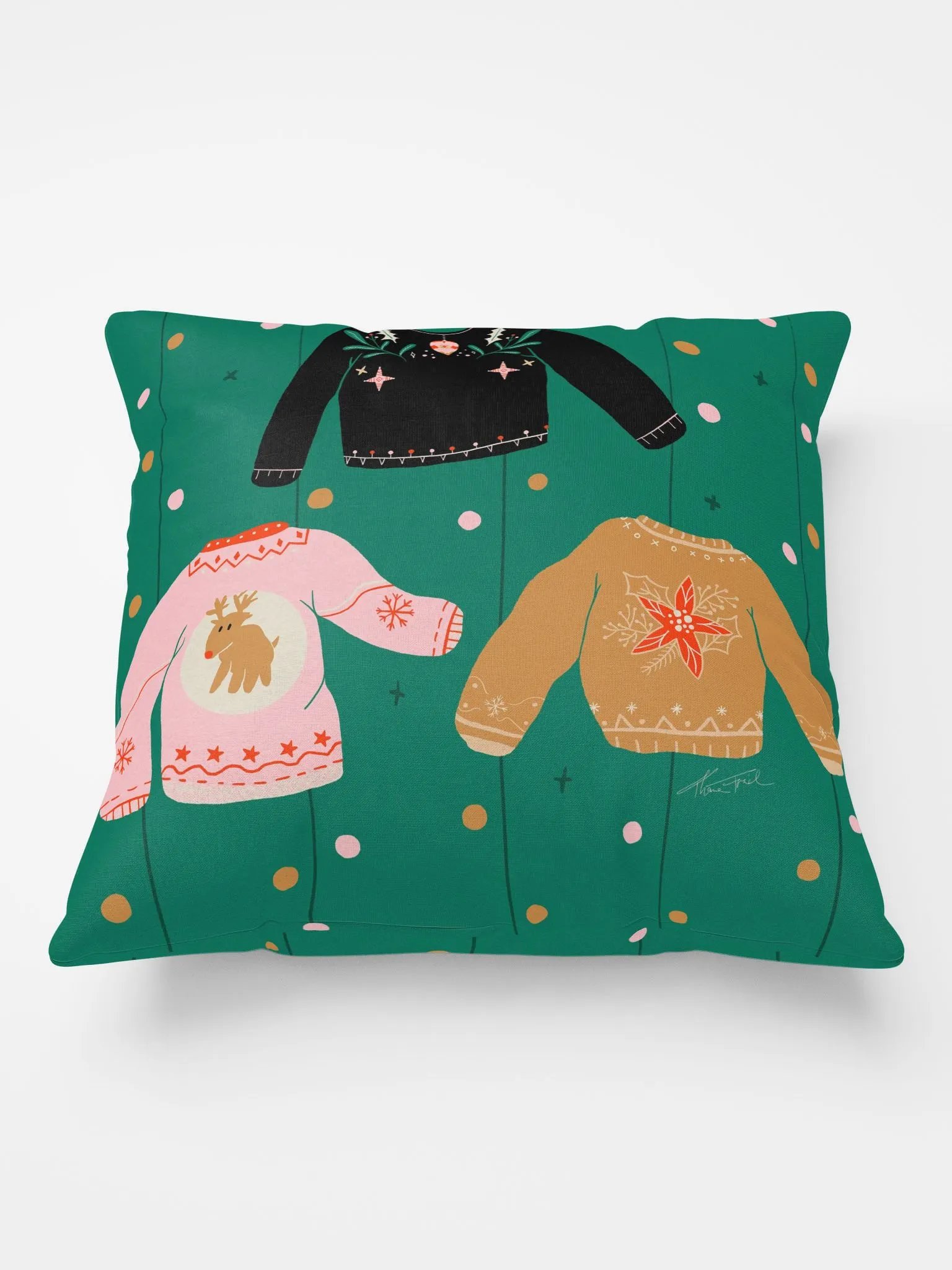 Cheerful Holiday Sweater Pillow product image (2)