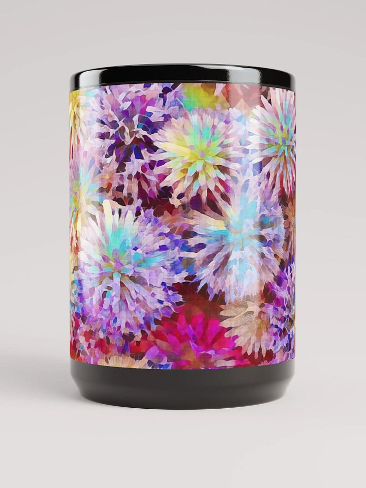 Abstract Graphic | Black Coffee Mug | Globe Thistle Floral product image (2)