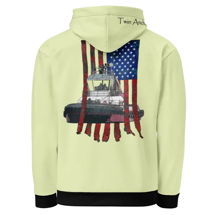 snow flurry Athena Tug & CE Flage Hoodie product image (1)