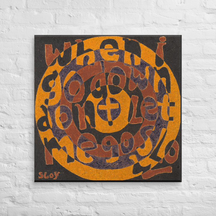 When I Go Down on Canvas (32" x 32") product image (2)
