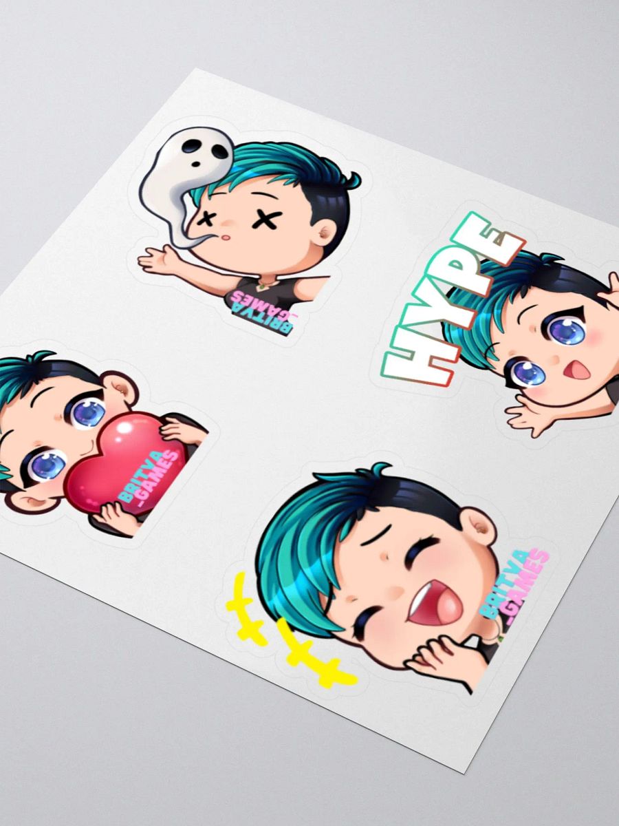 Emote Sticker Sheet 3 (4 stickers) product image (3)