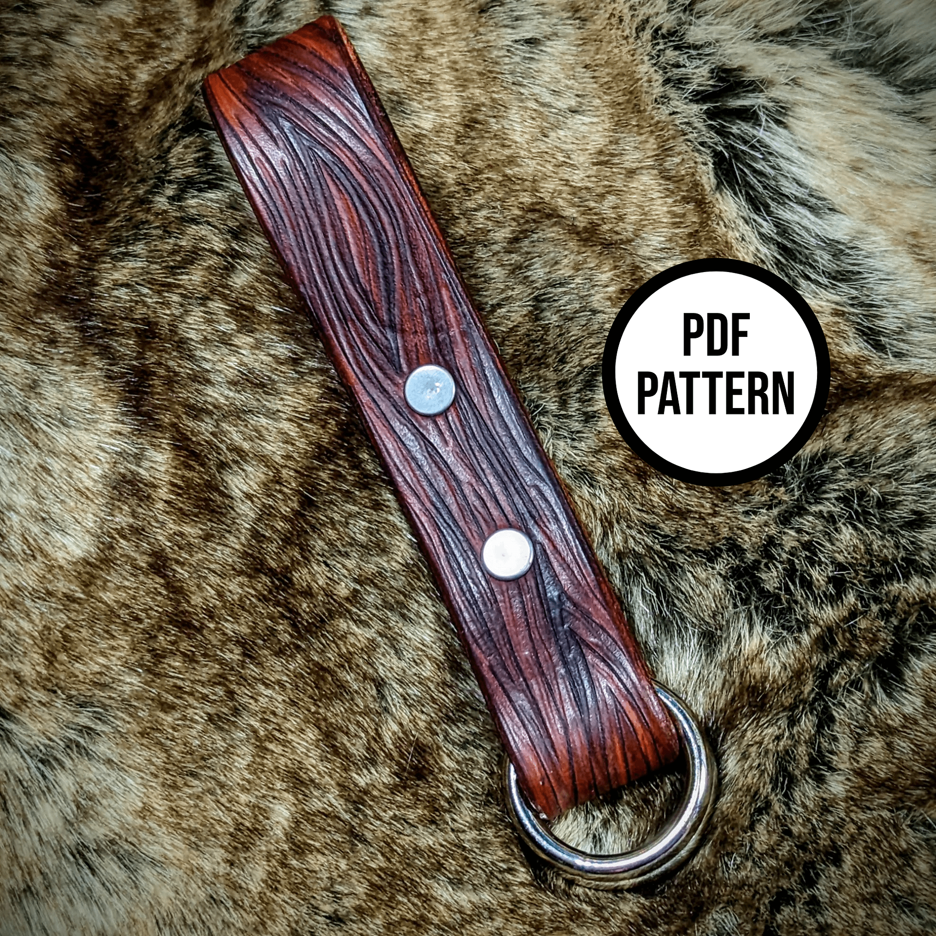 Woodgrain Leather Skirt Hike - PDF Pattern for Leatherwork product image (1)