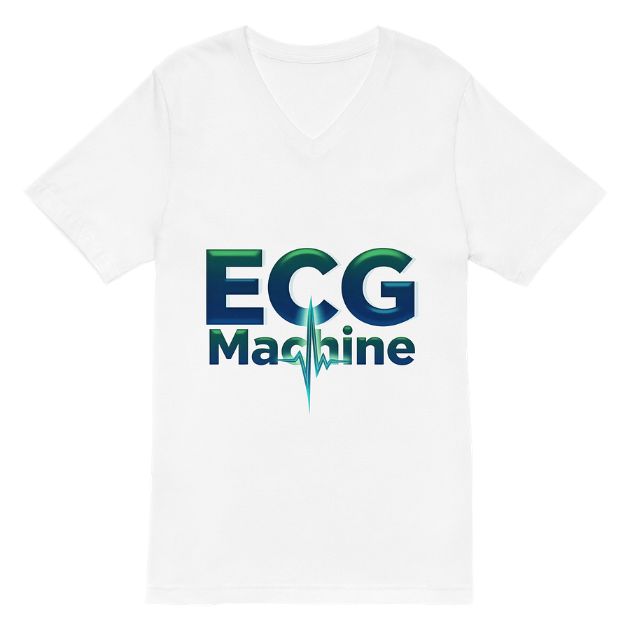ECG Wave Machine V-Neck Tee product image (2)