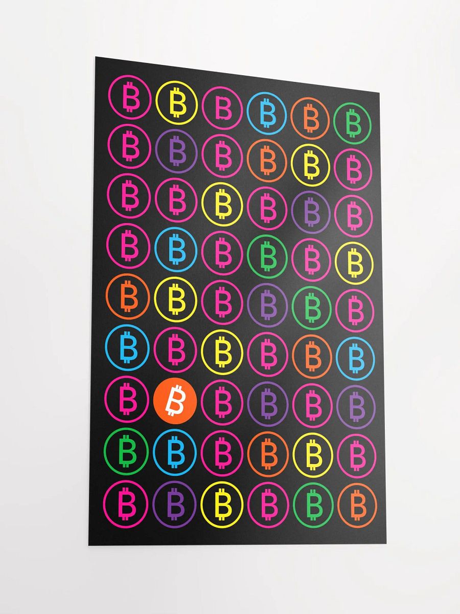 Bitcoin Cascade Poster product image (2)