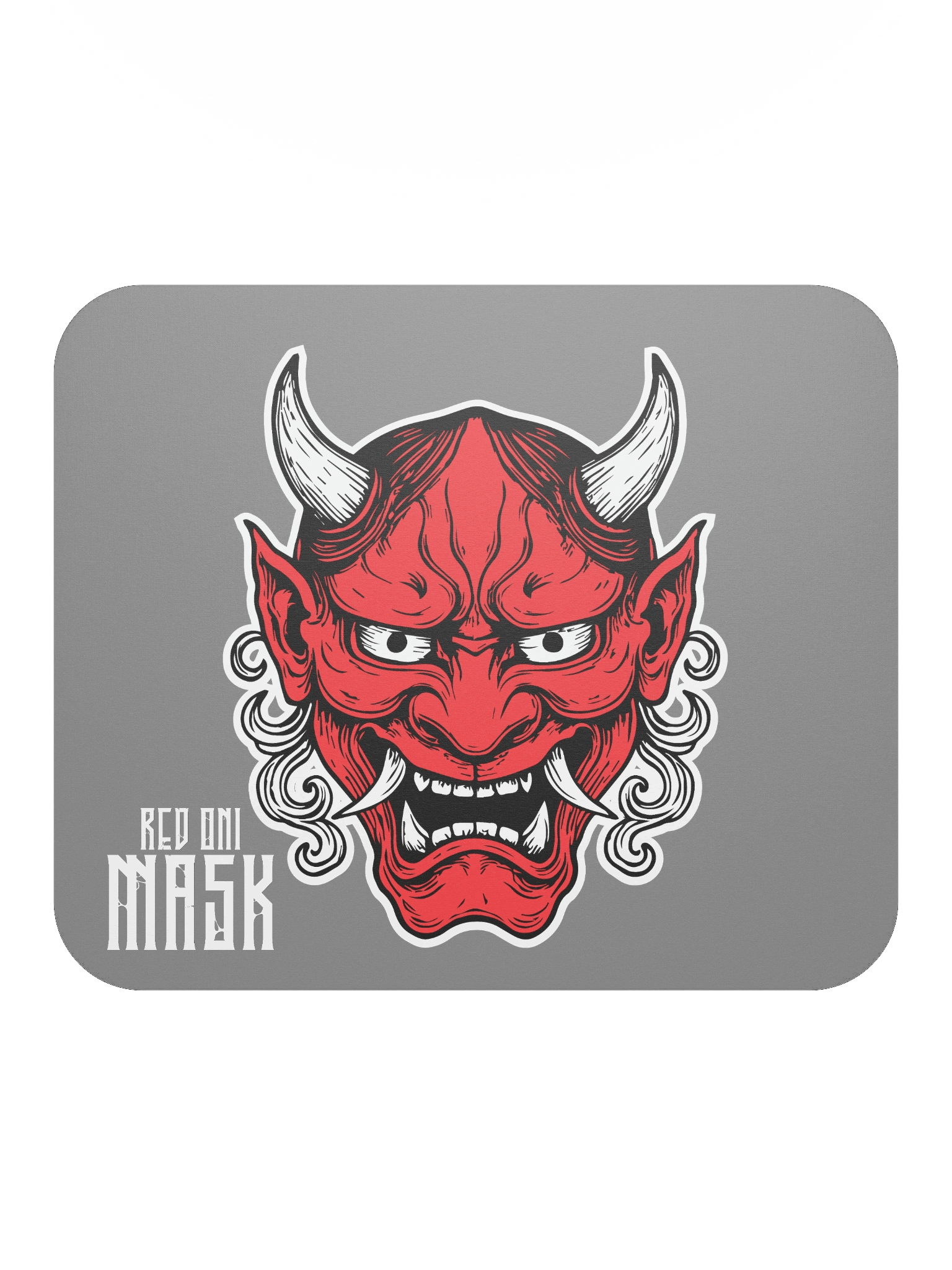 Fierce Red Oni Mouse Pad product image (2)