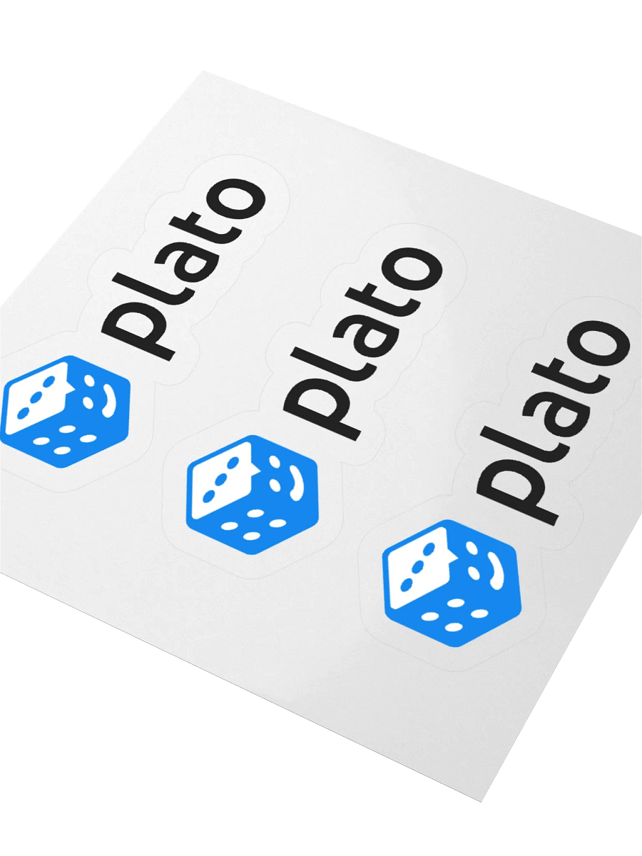 Plato Dice Logo Stickers product image (3)