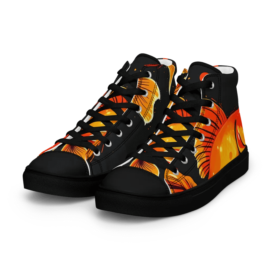 Luminous Fins, Women's High Top canvas shoes product image (6)