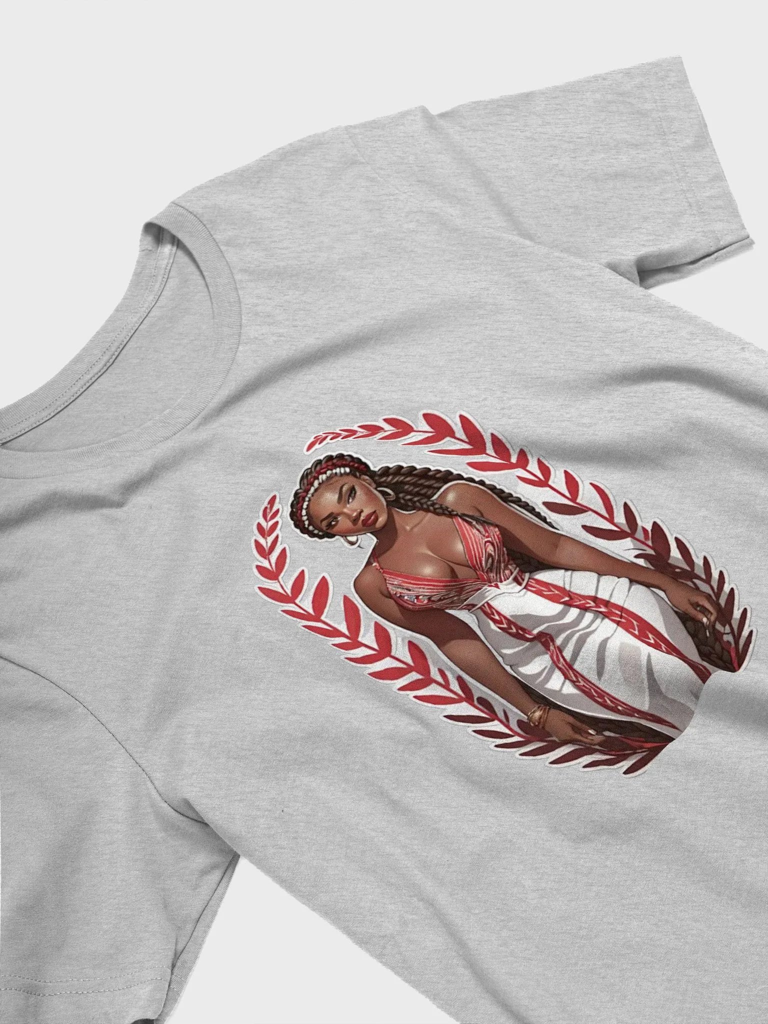 Braided Beauty in Red | T-Shirt product image (30)