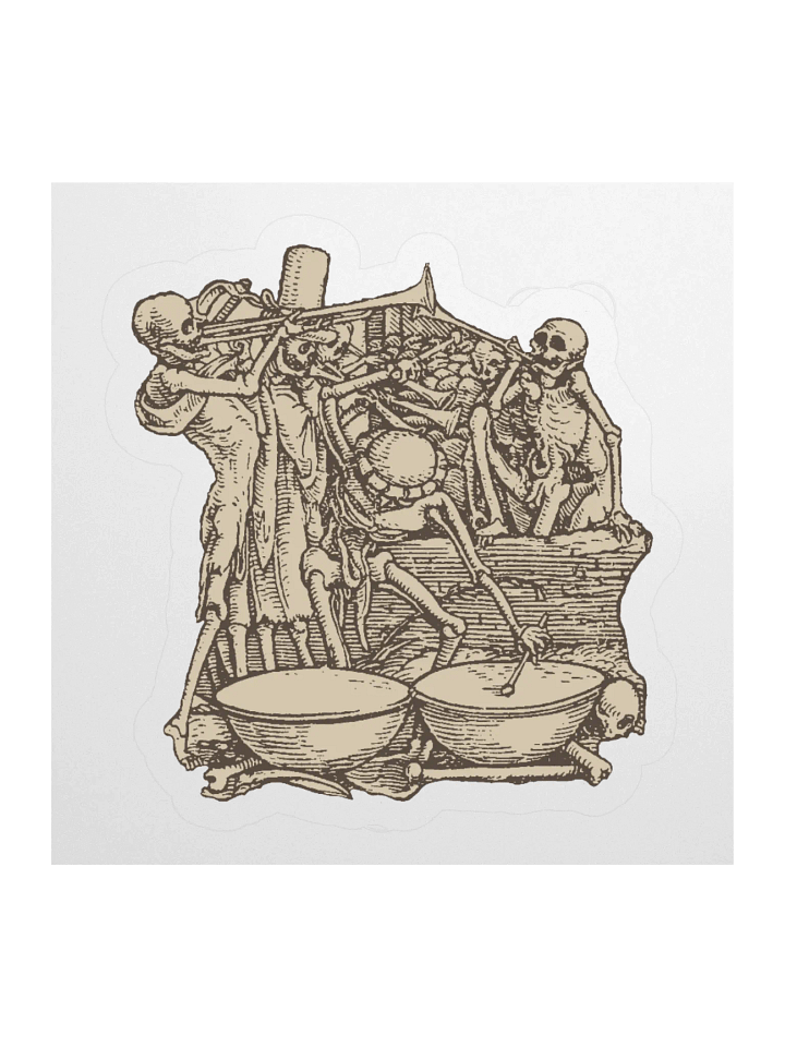 Dancing Skeletons Woodcut product image (1)