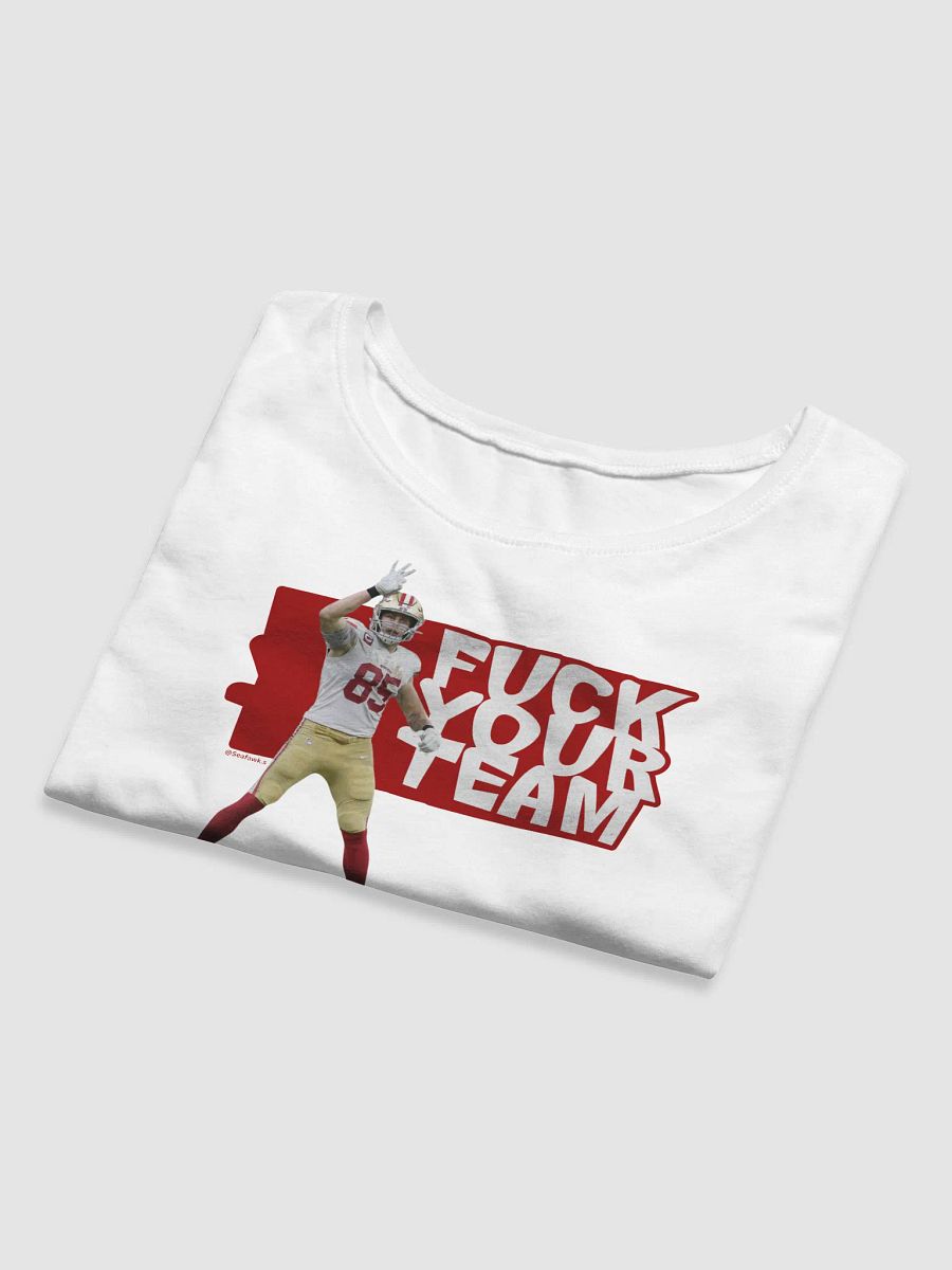 San Francisco Football 49ers Kittle First Down FYT Gameday Women’s Crop Top Tee Shirt product image (8)