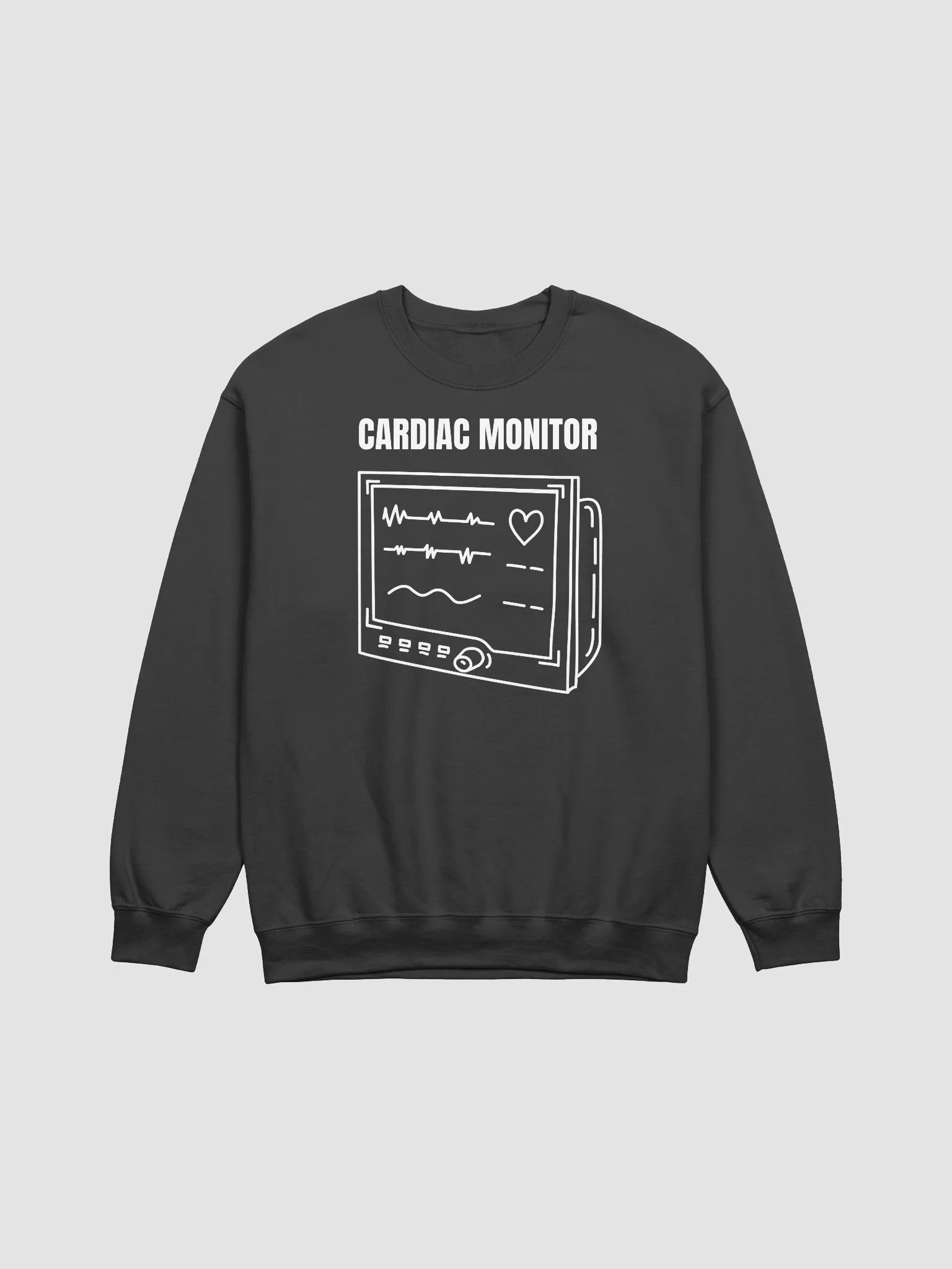 cardiac monitor design Crewneck Sweatshirt product image (8)