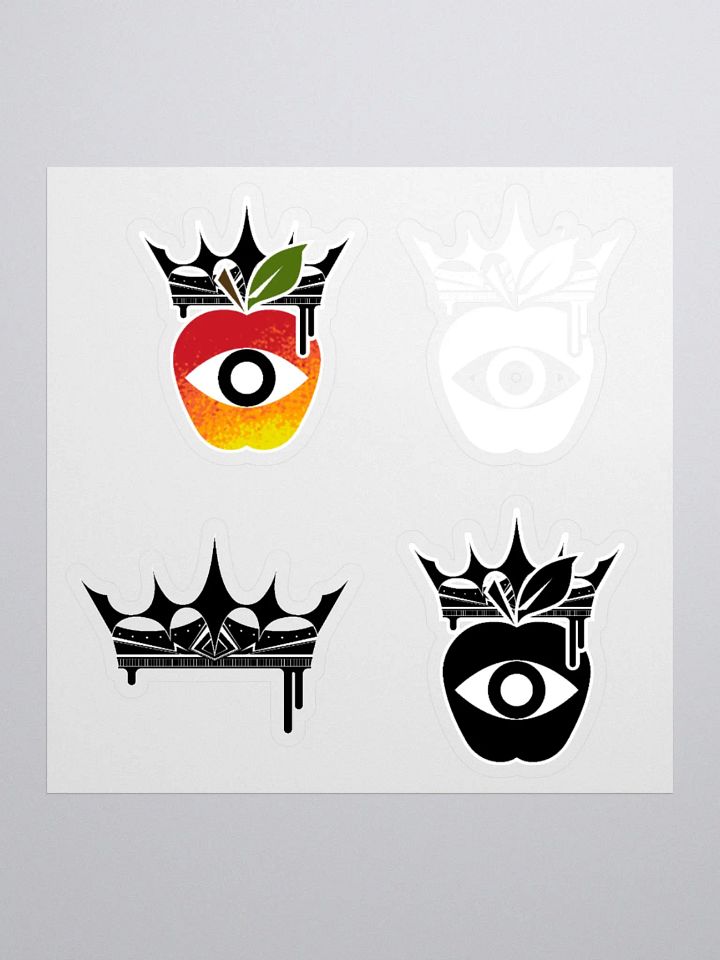 Crowned Apples ✦ Kiss Cut Stickers product image (1)