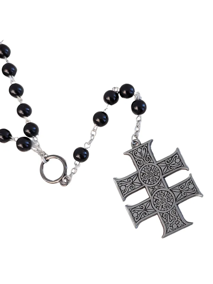 Annwyn Cross Black Rosary product image (2)
