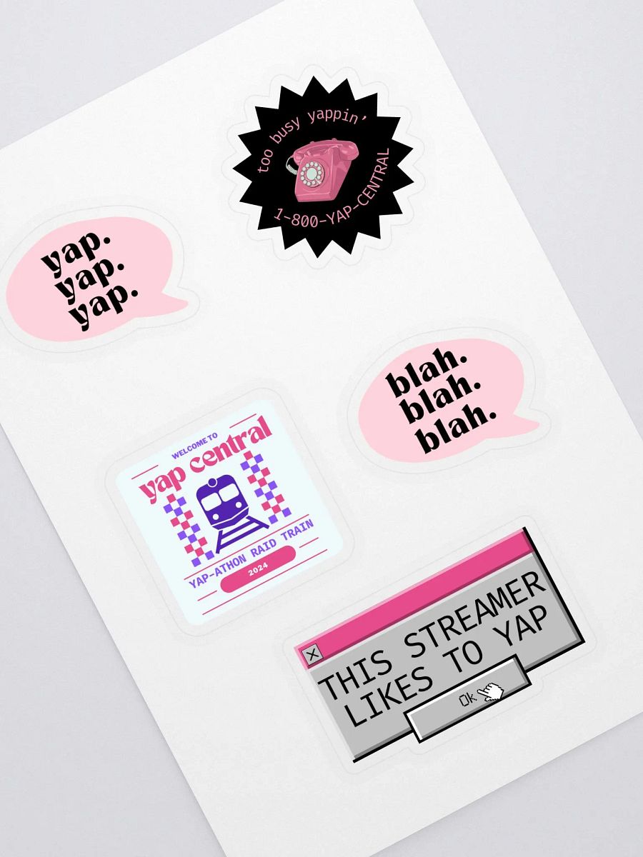 Yap-athon Sticker Sheet product image (1)