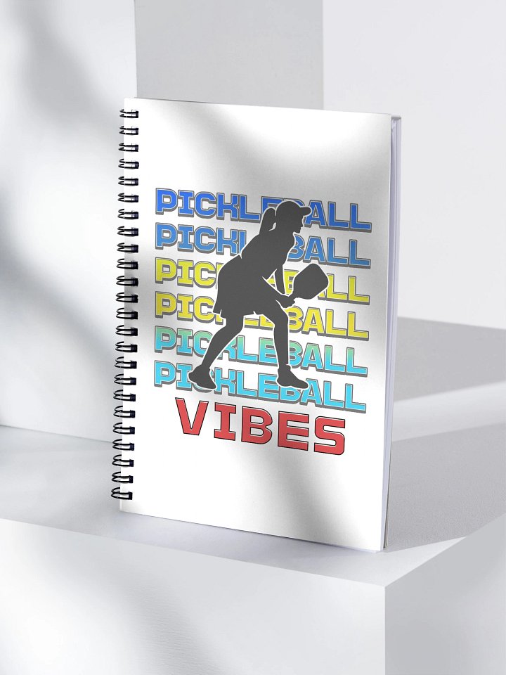Pickleball Vibes Line Female Spiral Notebook product image (1)