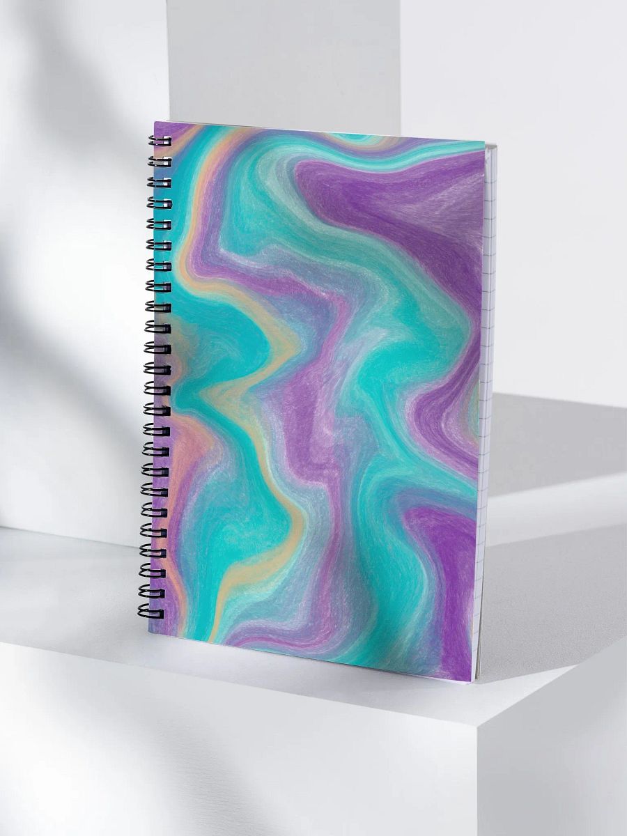 Purple and Teal Marble Fluid Art product image (4)