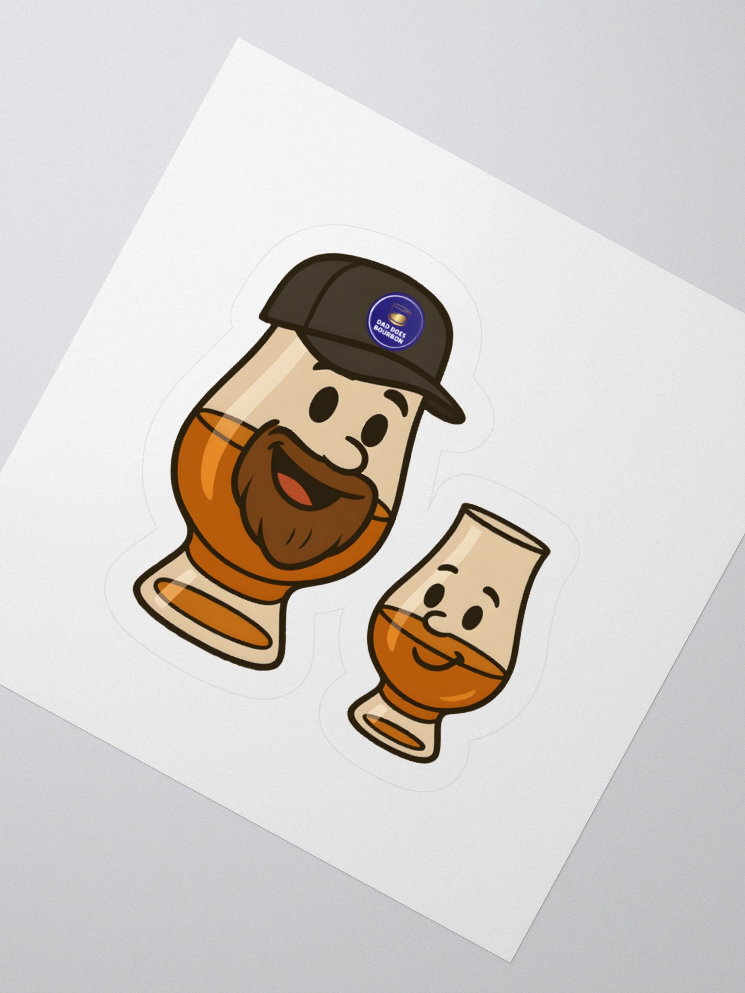 Dad Does Bourbon Glencairn Logo Sticker product image (2)