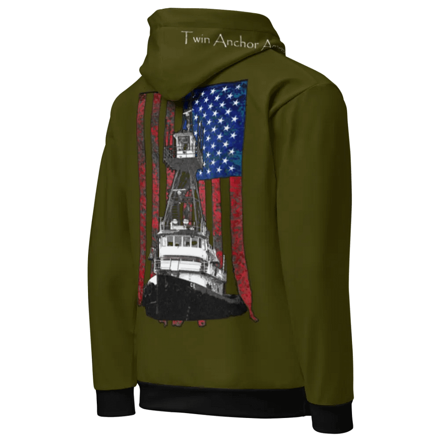 Green Tug CE & CE Flage Hoodie product image (10)