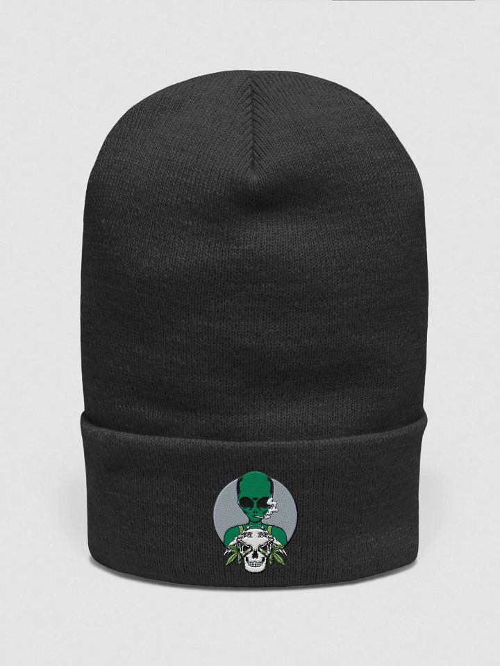 alien with skull Yupoon cuffed beanie product image (4)