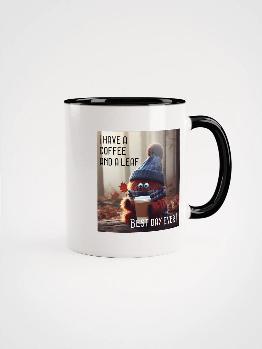 Coffee and a Leaf Ceramic Mug product image (1)