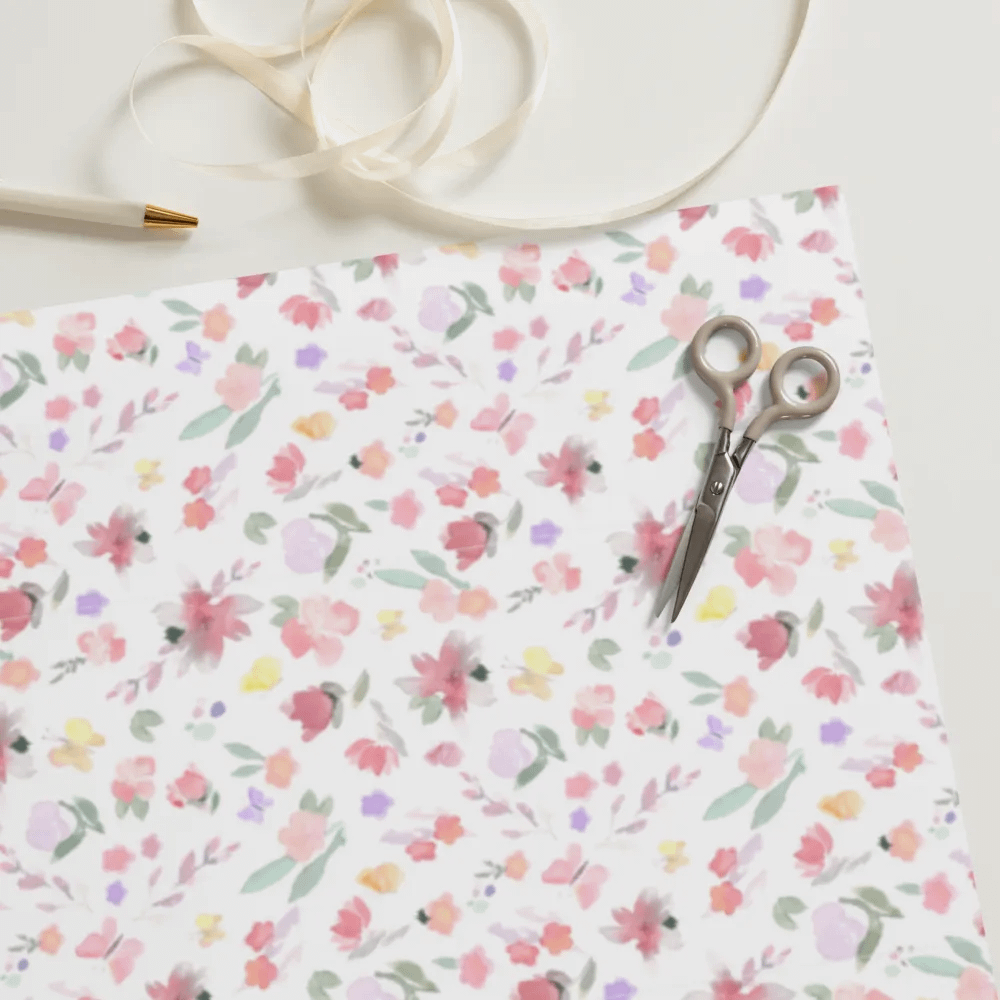 Watercolor Floral Wrapping Sheet Set product image (11)