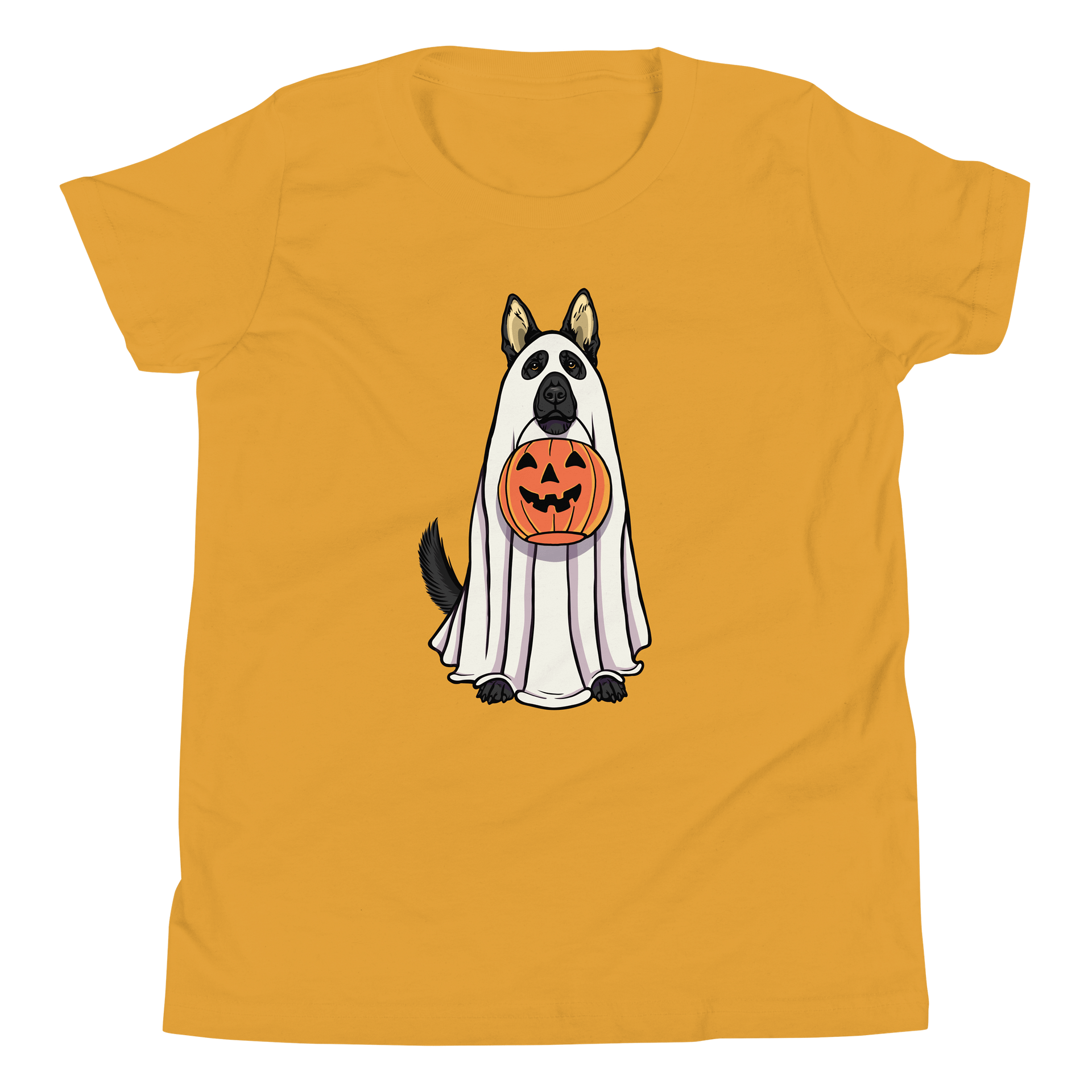 Halloween German Shepherd(Black) Youth T-Shirt product image (5)