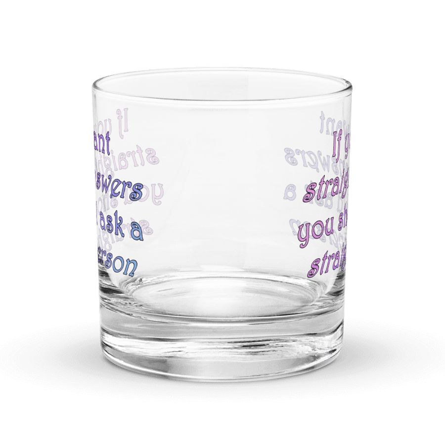 Straight Answers Rocks Glass product image (4)
