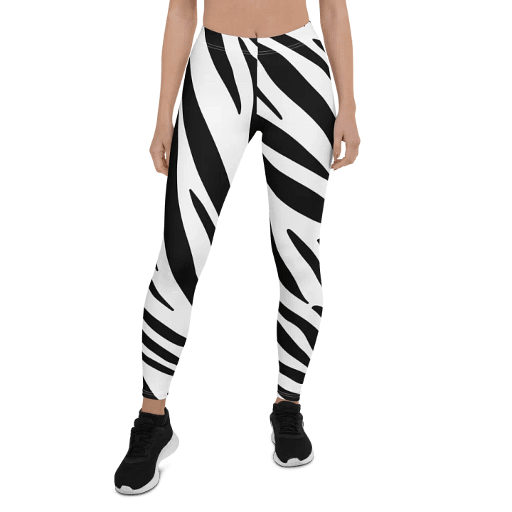 Seamless Zebra Print Leggings – Sleek, Stylish & Ultra-Comfortable product image (1)