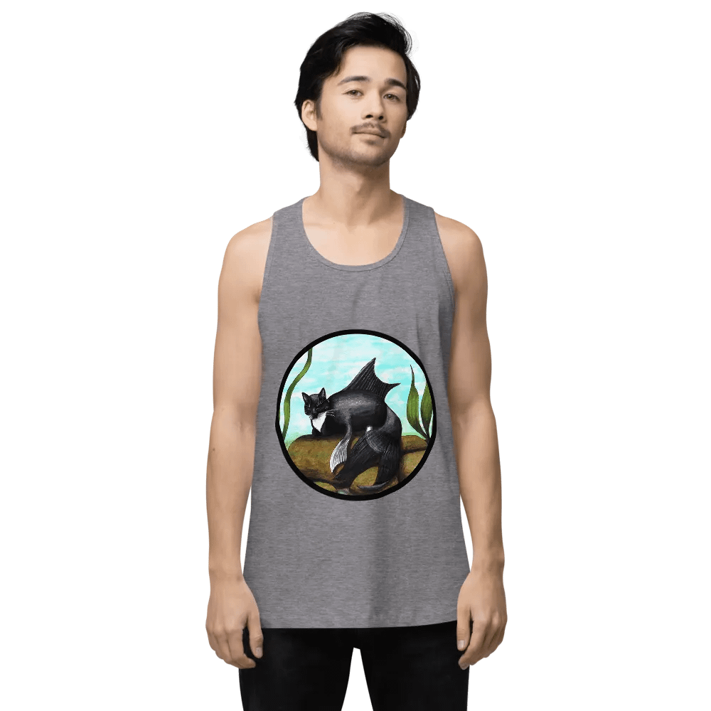 Mermeow Tuxedo Tank M product image (9)