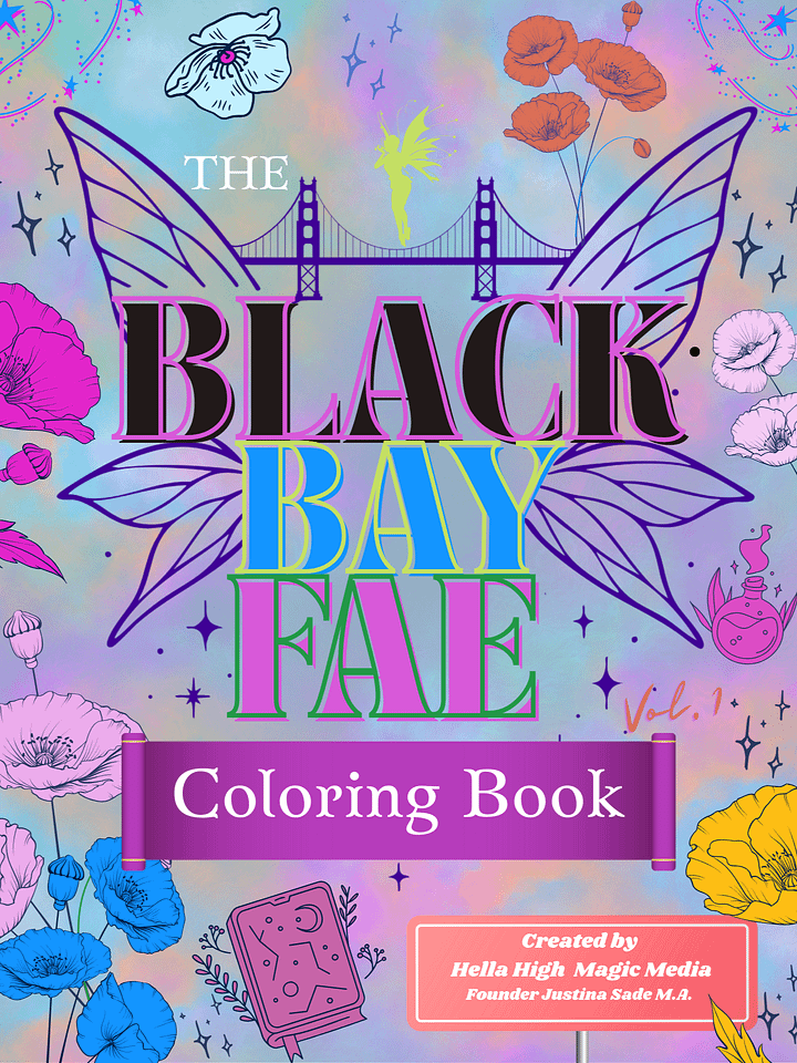 Pre-Sale for Black Bay Fae Coloring Book by Justina Sade M.A. product image (1)