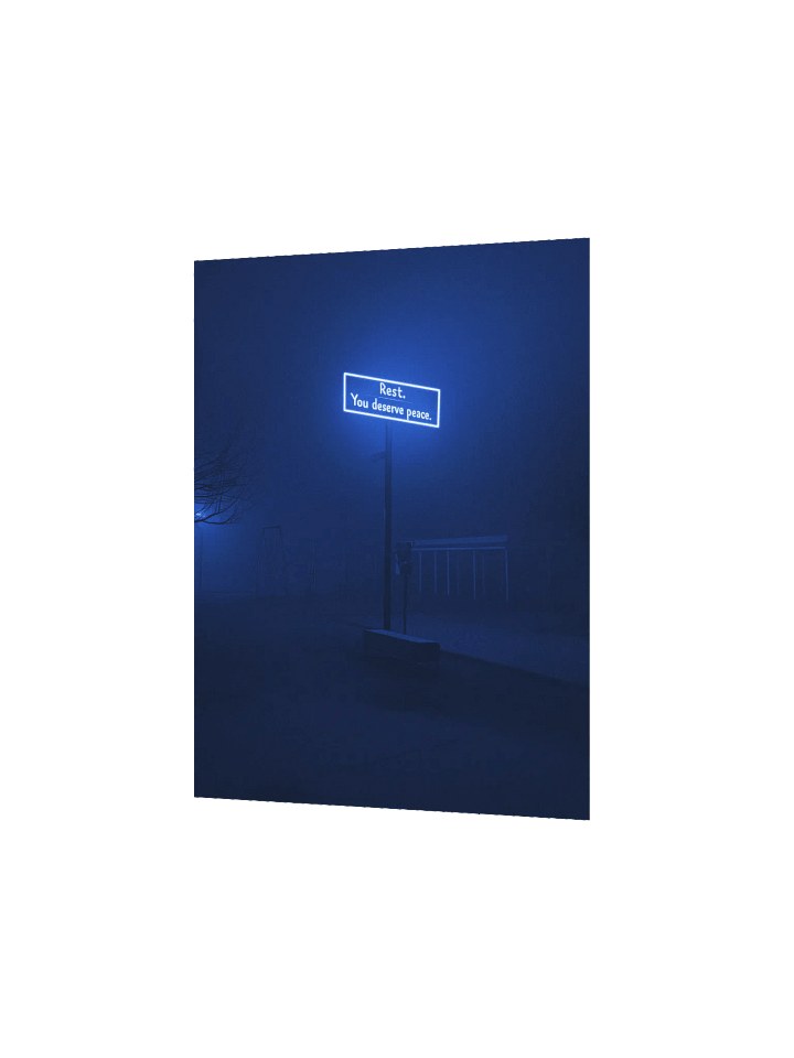 "Rest, you deserve peace" Matte Poster product image (9)
