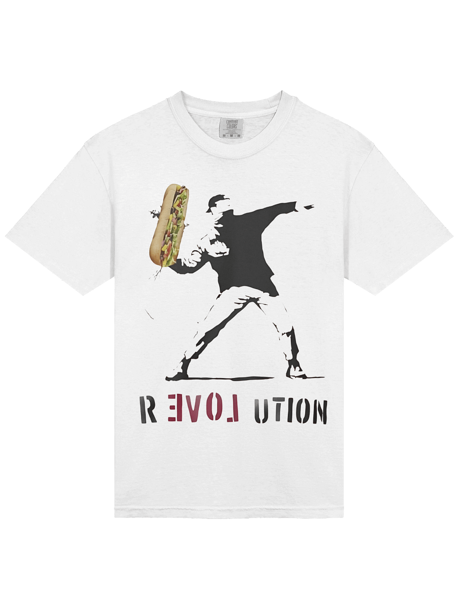 Banksy Lanceur de fleurs Manifestation pacifiste Révolution Street art T-shirt product image (2)