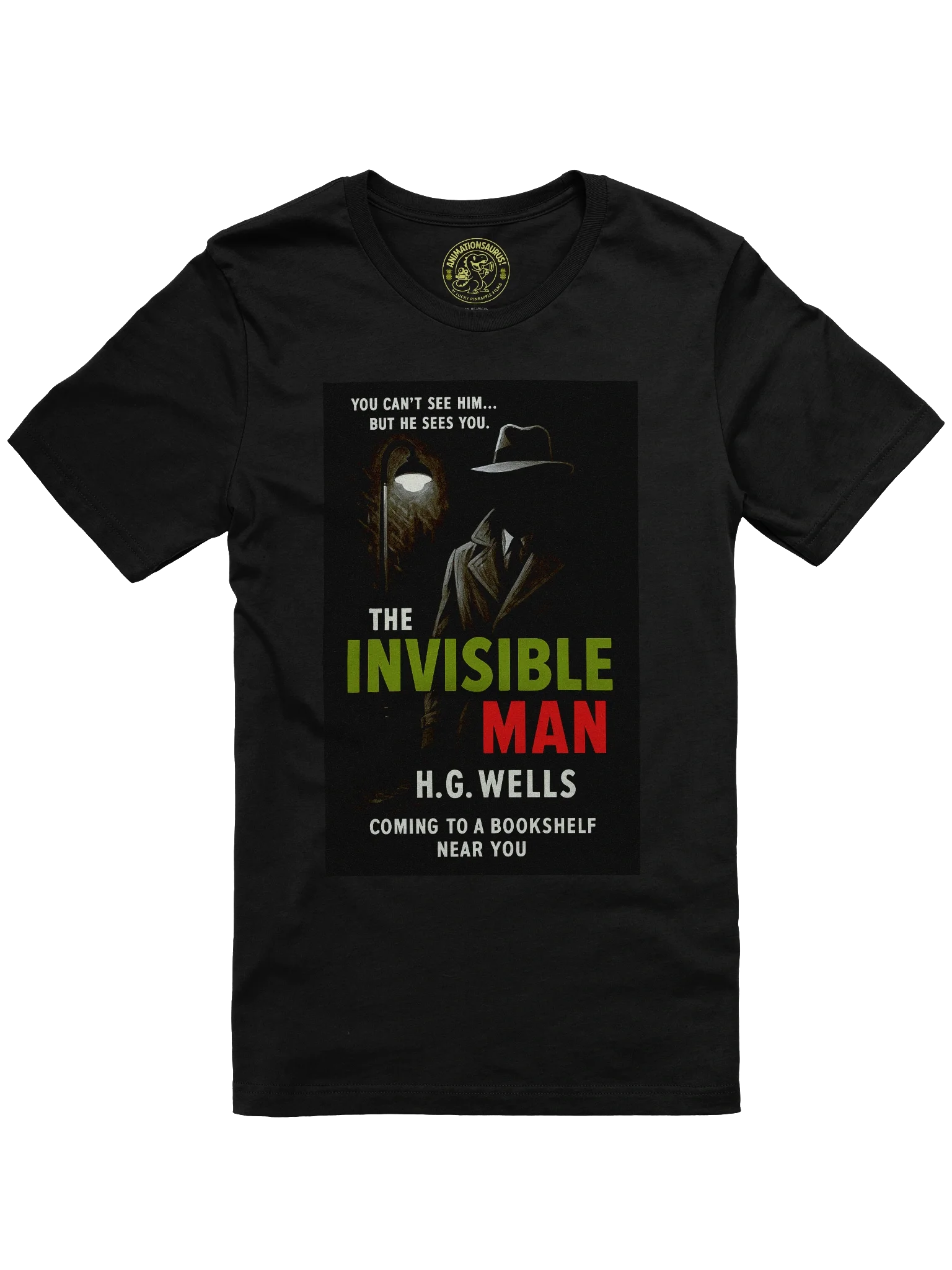 "The Invisible Man" 1950's Faux Retro Film Poster H.G. Wells Concert Tee Fit Unisex T-Shirt product image (1)