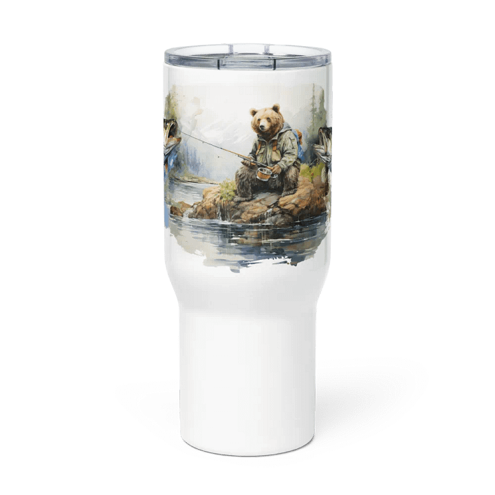 Fishing Bear Travel Mug product image (1)