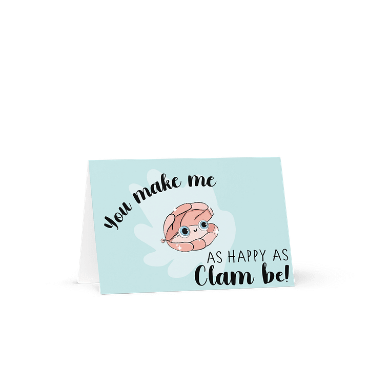 Happy as a Clam Greeting Card product image (1)