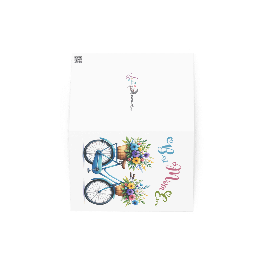 Blossoming Bicycle Bliss Best Mom Ever Greeting Card product image (4)