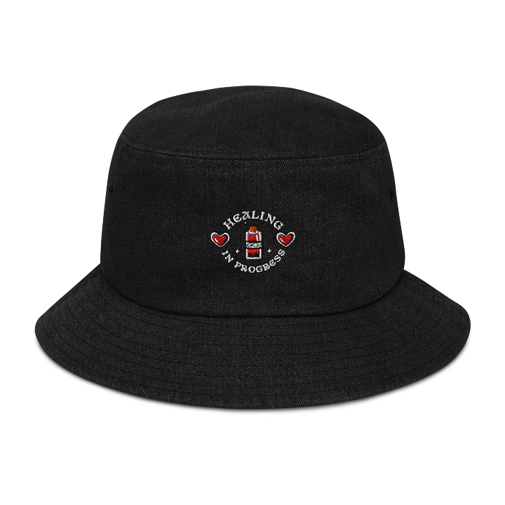 Healing In Progress Embroidered Capstone Denim Bucket Hat product image (1)