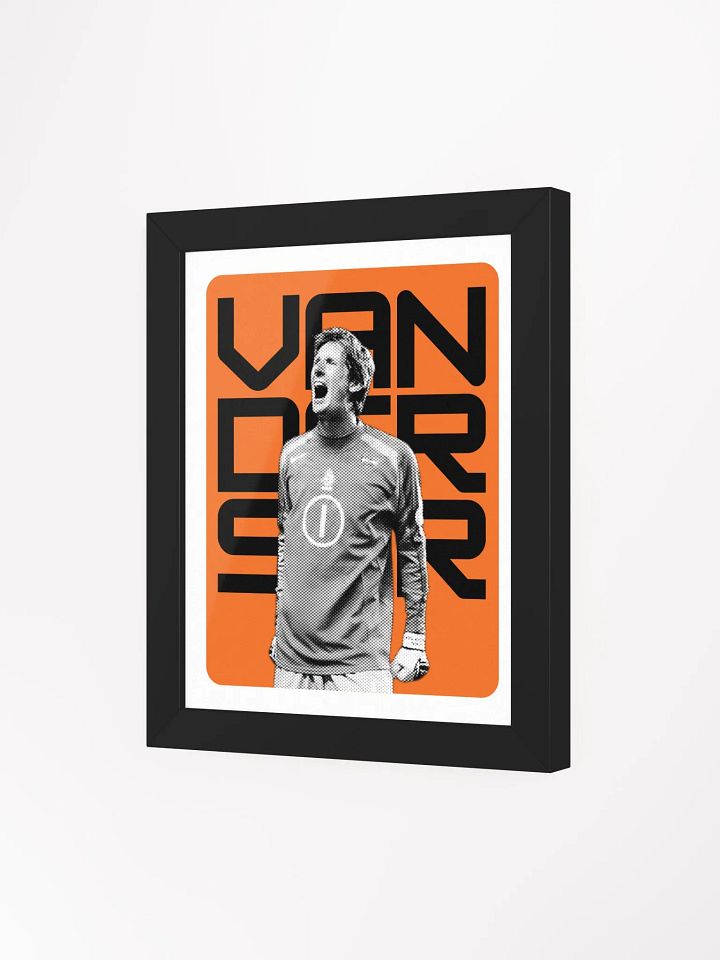 Edwin van der Sar BW Netherlands Name Art Framed Print product image (1)