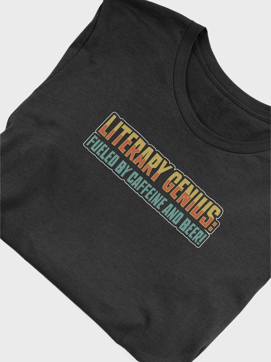 Funny Literary T-Shirt – Fueled by Caffeine & Beer! product image (3)