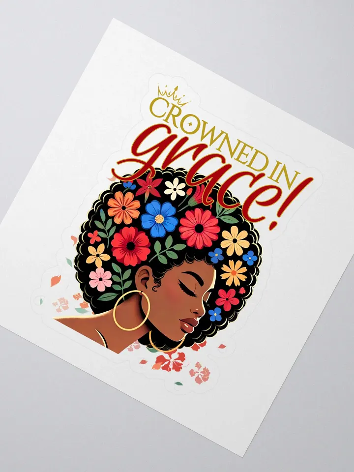 Crowned in Grace Kiss Cut Sticker product image (2)