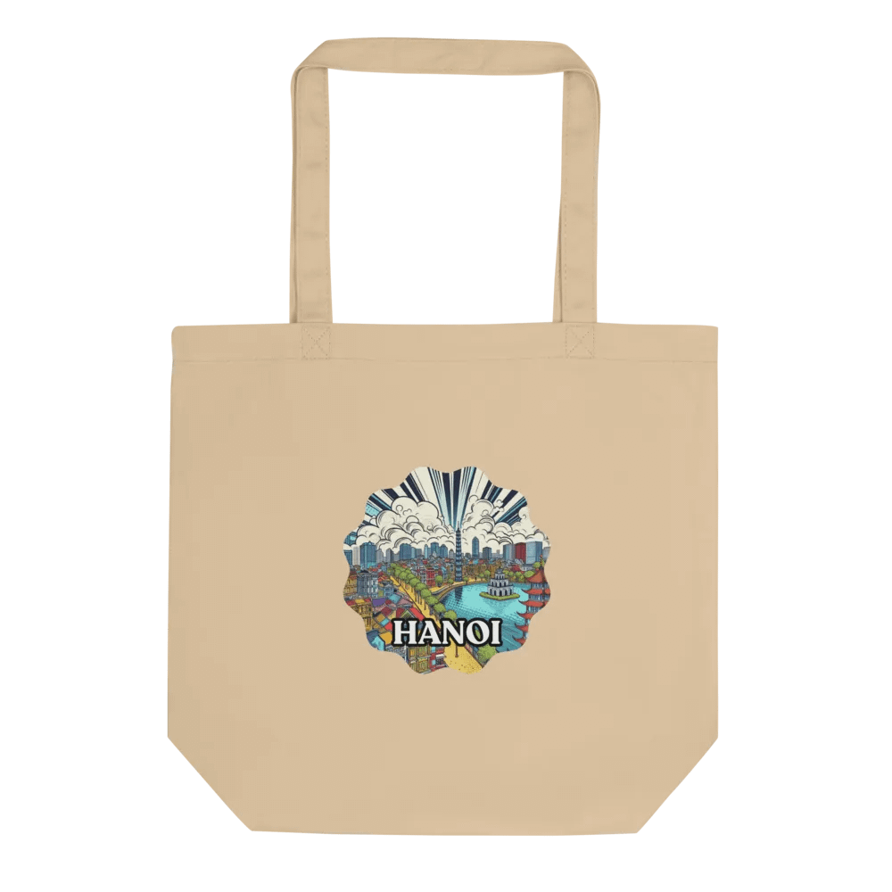 Econscious Eco-Friendly Tote Bag | AI Design hanoi city Vietnam product image (1)