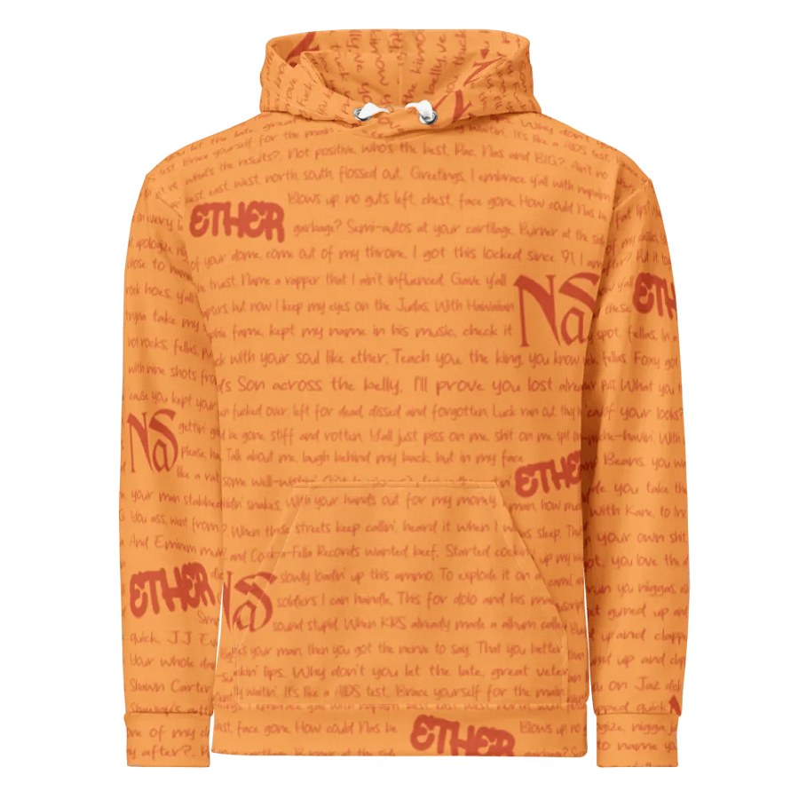 Ether - Nas - Orange - Unisex Hoodie product image (2)